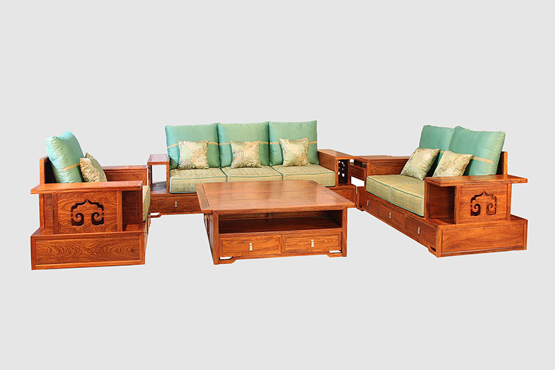 哈密中式实木沙发简直太美了